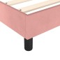 vidaXL Cama box spring con colchón terciopelo rosa 80x200 cm vidaXL Cama box spring con colchón terciopelo rosa 80x200 cm