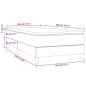 vidaXL Cama box spring con colchón terciopelo rosa 80x200 cm vidaXL Cama box spring con colchón terciopelo rosa 80x200 cm