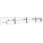 vidaXL Mueble de TV con luces LED blanco brillante 290x36,5x40 cm