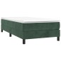 vidaXL Cama box spring con colchón terciopelo verde oscuro 80x200 cm vidaXL Cama box spring con colchón terciopelo verde oscuro 80x200 cm