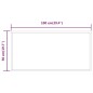 vidaXL Espejo de baño con LED 50x100 cm vidaXL Espejo de baño con LED 50x100 cm
