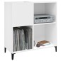 vidaXL Mueble para discos madera contrachapada blanco 84,5x38x89 cm vidaXL Mueble para discos madera contrachapada blanco 84,5x38x89 cm