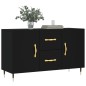 vidaXL Aparador de madera de ingeniería negro 100x36x60 cm vidaXL Aparador de madera de ingeniería negro 100x36x60 cm