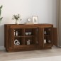 vidaXL Aparador madera contrachapada marrón roble 102x35x55 cm vidaXL Aparador madera contrachapada marrón roble 102x35x55 cm