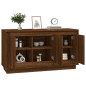 vidaXL Aparador madera contrachapada marrón roble 102x35x55 cm vidaXL Aparador madera contrachapada marrón roble 102x35x55 cm