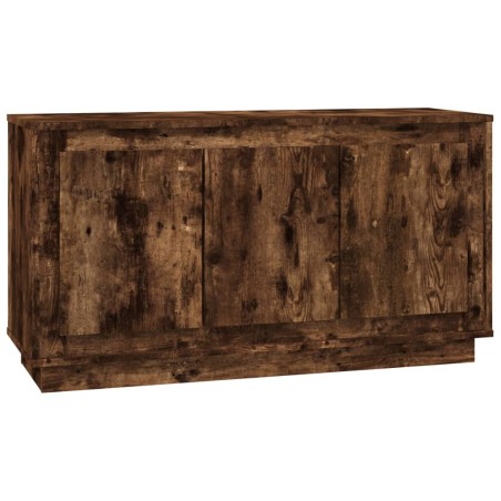 vidaXL Aparador madera contrachapada roble ahumado 102x35x55 cm