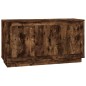 vidaXL Aparador madera contrachapada roble ahumado 102x35x55 cm
