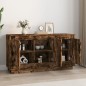 vidaXL Aparador madera contrachapada roble ahumado 102x35x55 cm