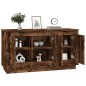 vidaXL Aparador madera contrachapada roble ahumado 102x35x55 cm