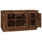 vidaXL Aparador madera contrachapada roble ahumado 102x35x55 cm