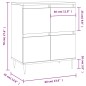 vidaXL Aparador madera contrachapada marrón roble 60x35x70 cm vidaXL Aparador madera contrachapada marrón roble 60x35x70 cm