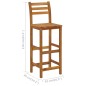 vidaXL Taburetes de cocina 4 unidades madera maciza de acacia vidaXL Taburetes de cocina 4 unidades madera maciza de acacia
