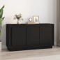 vidaXL Aparador madera contrachapada negro 102x35x55 cm