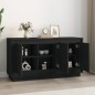 vidaXL Aparador madera contrachapada negro 102x35x55 cm