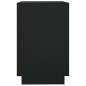 vidaXL Aparador madera contrachapada negro 102x35x55 cm