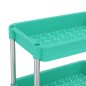 vidaXL Carrito de cocina 5 niveles hierro y ABS turquesa 42x29x128 cm vidaXL Carrito de cocina 5 niveles hierro y ABS turquesa 42x29x128 cm
