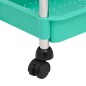 vidaXL Carrito de cocina 5 niveles hierro y ABS turquesa 42x29x128 cm vidaXL Carrito de cocina 5 niveles hierro y ABS turquesa 42x29x128 cm