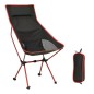 vidaXL Silla de camping plegable PVC y aluminio negro vidaXL Silla de camping plegable PVC y aluminio negro
