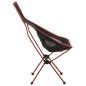 vidaXL Silla de camping plegable PVC y aluminio negro vidaXL Silla de camping plegable PVC y aluminio negro