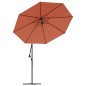vidaXL Tela de repuesto para sombrilla voladiza terracota 300 cm vidaXL Tela de repuesto para sombrilla voladiza terracota 300 cm