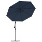 vidaXL Tela de repuesto para sombrilla voladiza azul 350 cm vidaXL Tela de repuesto para sombrilla voladiza azul 350 cm