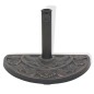 vidaXL Base de sombrilla de resina medio círculo bronce 9 kg vidaXL Base de sombrilla de resina medio círculo bronce 9 kg