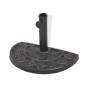 vidaXL Base de sombrilla de resina medio círculo bronce 9 kg vidaXL Base de sombrilla de resina medio círculo bronce 9 kg