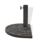 vidaXL Base de sombrilla de resina medio círculo bronce 9 kg vidaXL Base de sombrilla de resina medio círculo bronce 9 kg