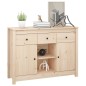 vidaXL Aparador de madera maciza de pino 100x35x74,5 cm vidaXL Aparador de madera maciza de pino 100x35x74,5 cm