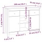 vidaXL Aparador de madera maciza de pino 100x35x74,5 cm vidaXL Aparador de madera maciza de pino 100x35x74,5 cm