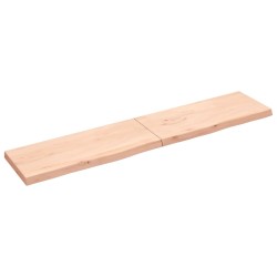 vidaXL Tablero de mesa madera maciza roble sin tratar 200x40x(2-6) cm