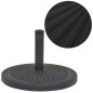 vidaXL Base de sombrilla de resina redonda negro 14 kg vidaXL Base de sombrilla de resina redonda negro 14 kg
