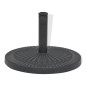 vidaXL Base de sombrilla de resina redonda negro 14 kg vidaXL Base de sombrilla de resina redonda negro 14 kg