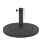 vidaXL Base de sombrilla de resina redonda negro 14 kg vidaXL Base de sombrilla de resina redonda negro 14 kg