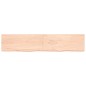 vidaXL Tablero de mesa madera maciza roble sin tratar 200x40x(2-6) cm