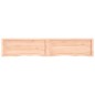 vidaXL Tablero de mesa madera maciza roble sin tratar 200x40x(2-6) cm