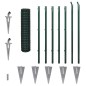 vidaXL Set de euro valla acero verde 10x1,2 m vidaXL Set de euro valla acero verde 10x1,2 m
