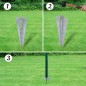 vidaXL Set de euro valla acero verde 10x1,2 m vidaXL Set de euro valla acero verde 10x1,2 m