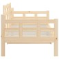 vidaXL Sofá cama madera maciza de pino 90x200 cm