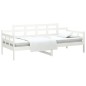 vidaXL Sofá cama madera maciza de pino blanco 90x190 cm vidaXL Sofá cama madera maciza de pino blanco 90x190 cm