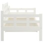 vidaXL Sofá cama madera maciza de pino blanco 90x190 cm vidaXL Sofá cama madera maciza de pino blanco 90x190 cm