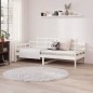 vidaXL Sofá cama madera maciza de pino blanco 90x190 cm vidaXL Sofá cama madera maciza de pino blanco 90x190 cm