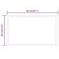 vidaXL Espejo de baño con LED 50x30 cm vidaXL Espejo de baño con LED 50x30 cm