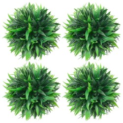 vidaXL Bolas de boj artificial 4 unidades 15 cm