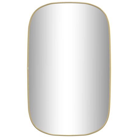 vidaXL Espejo de pared dorado 80x50 cm