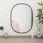 vidaXL Espejo de pared negro 40x30 cm vidaXL Espejo de pared negro 40x30 cm