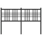 vidaXL Cabecero de metal negro 120 cm vidaXL Cabecero de metal negro 120 cm