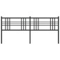 vidaXL Cabecero de metal negro 180 cm vidaXL Cabecero de metal negro 180 cm