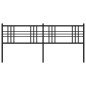 vidaXL Cabecero de metal negro 200 cm vidaXL Cabecero de metal negro 200 cm