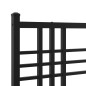 vidaXL Cabecero de metal negro 200 cm vidaXL Cabecero de metal negro 200 cm